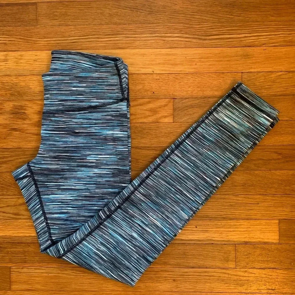 ZELLA EUC Live in Blue Blink Space Dye Leggings - Picture 3 of 5